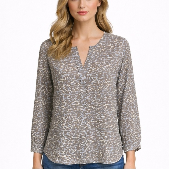Joie Tops - Joie 100% Silk Animal Leopard Print Blouse Neutral Size Small
